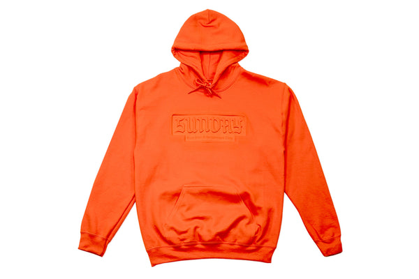 Sunday x Burn Slow Burnday Embossed Hoody (Orange)