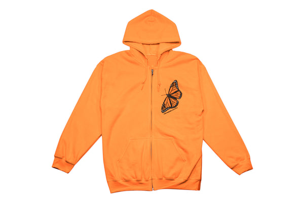 Sunday x Burn Slow Solo Flight Zipper Hoody (Safety Orange)