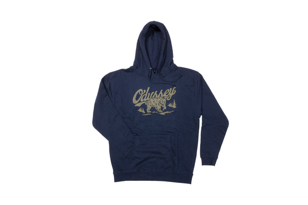Odyssey Roam Pullover Hoodie (Navy with Olive Ink)